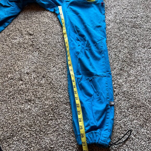 E9 Onda Story climbing outdoor cotton pants, blue green - Picture 3 of 6